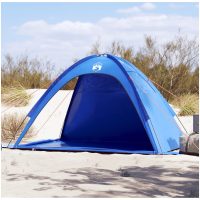 Strandtält azurblå vattentät vidaXL
