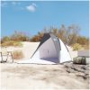 Strandtält grå 268x223x125 cm 185T polyester vidaXL – miniatyr 3