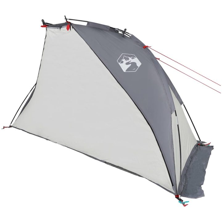 Strandtält grå 268x223x125 cm 185T polyester vidaXL – bild 5