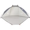 Strandtält grå 268x223x125 cm 185T polyester vidaXL – miniatyr 7