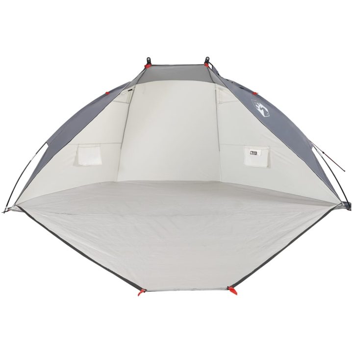 Strandtält grå 268x223x125 cm 185T polyester vidaXL – bild 7