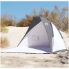 Strandtält grå 268x223x125 cm 185T polyester vidaXL – miniatyr 1