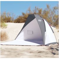 Strandtält grå 268x223x125 cm 185T polyester vidaXL