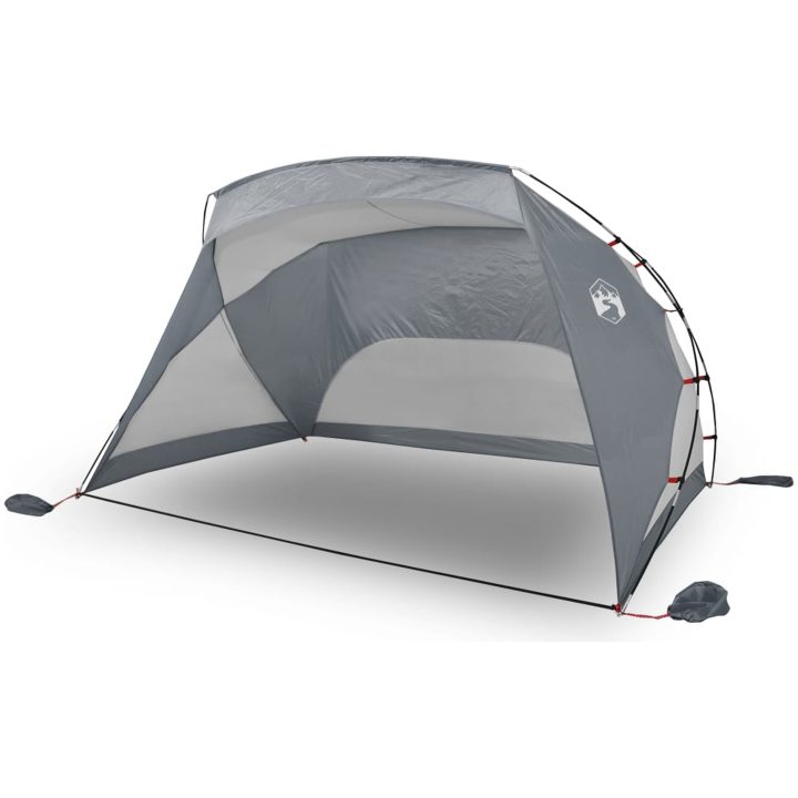 Strandtält grå 274x178x170/148 cm 185T polyester vidaXL – bild 2