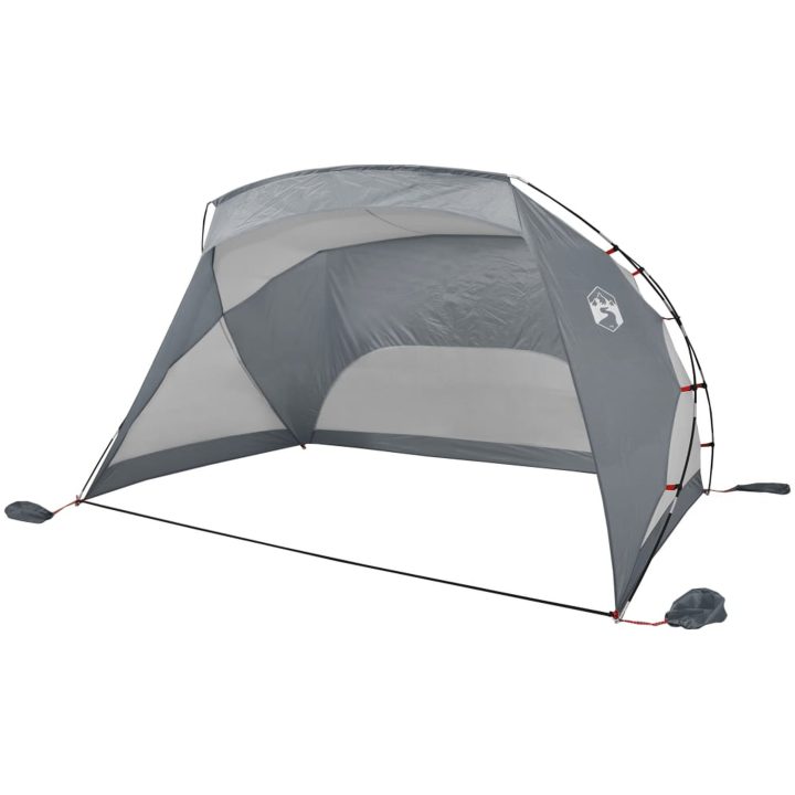 Strandtält grå 274x178x170/148 cm 185T polyester vidaXL – bild 4