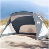 Strandtält grå 274x178x170/148 cm 185T polyester vidaXL – miniatyr 1