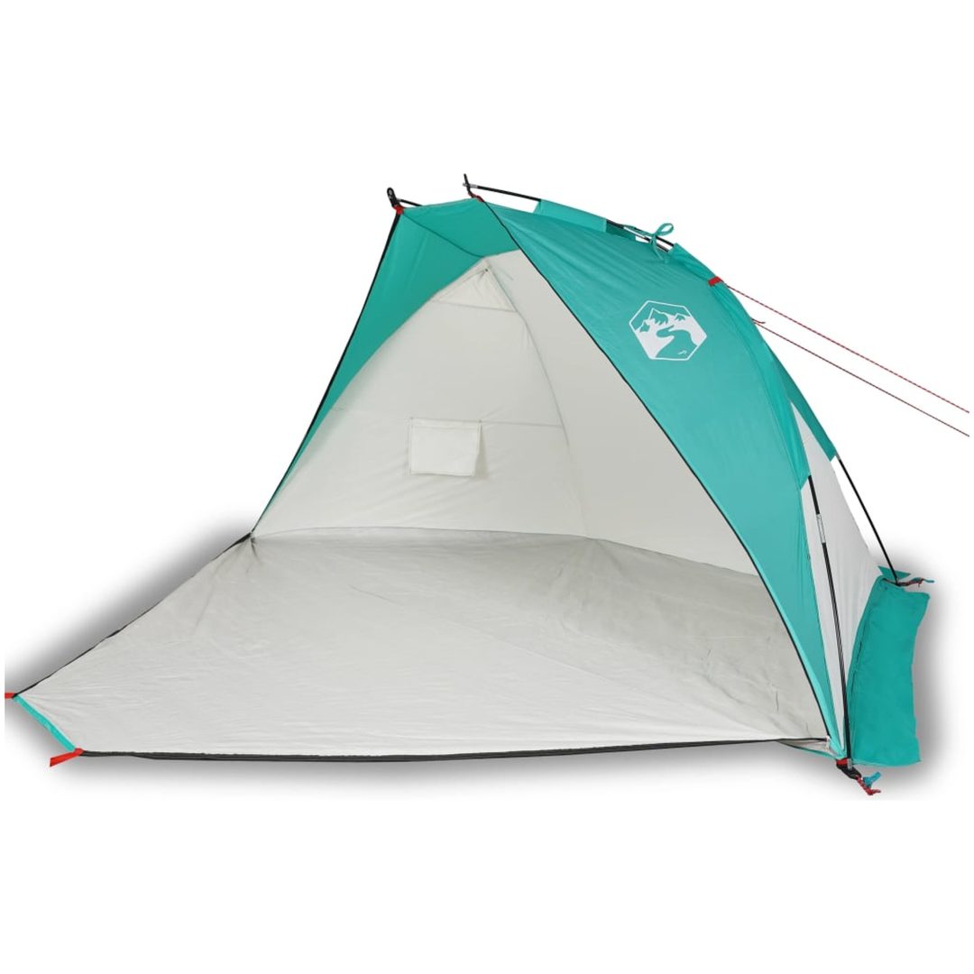 Strandtält havsgrön 268x223x125 cm 185T polyester vidaXL – bild 2