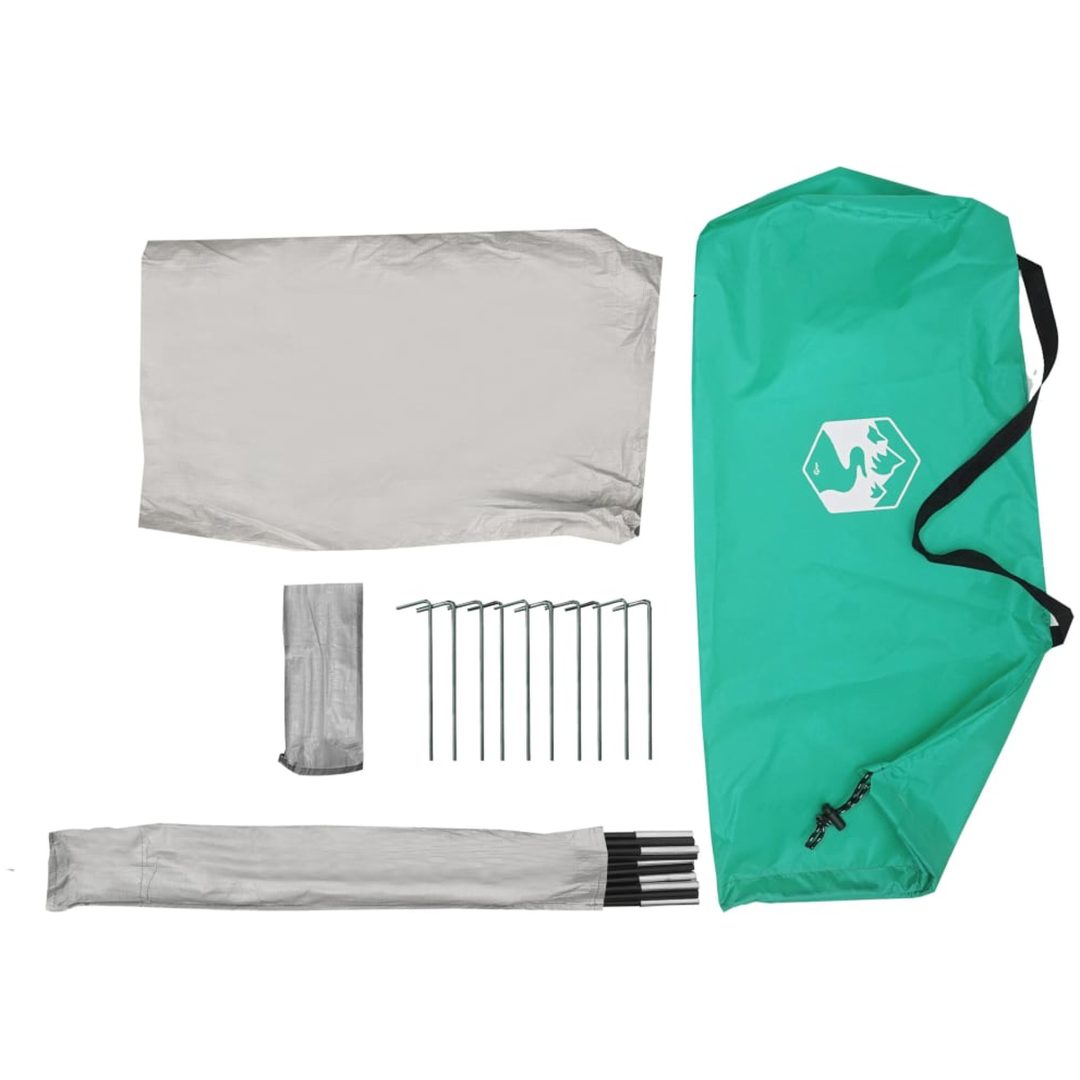 Strandtält havsgrön 268x223x125 cm 185T polyester vidaXL – bild 12