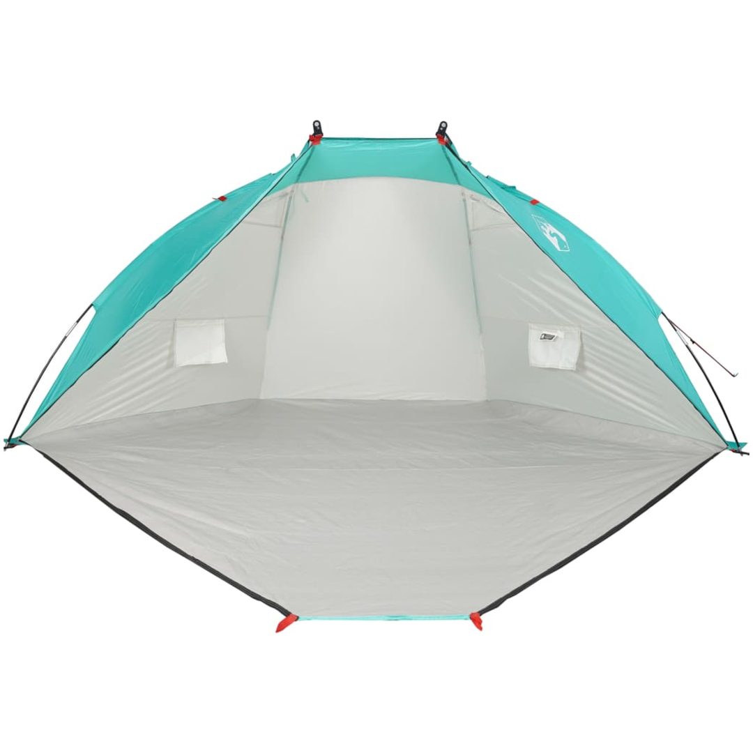 Strandtält havsgrön 268x223x125 cm 185T polyester vidaXL – bild 7