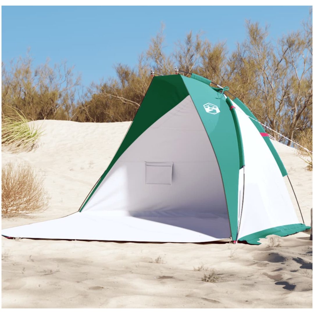 Strandtält havsgrön 268x223x125 cm 185T polyester vidaXL