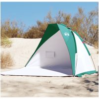 Strandtält havsgrön 268x223x125 cm 185T polyester vidaXL