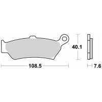 Street Sintered Metal Brake pads - 07BB4380 Brembo
