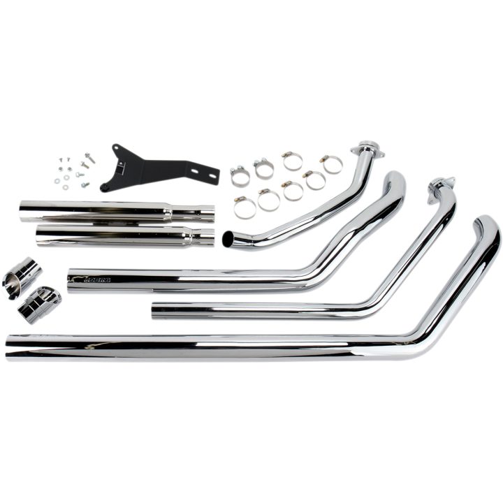 STREETROD Avgassystem COBRA Slash-down / Chrome – bild 3