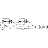 Strömbrytare Toggle ON-OFF 15A Osculati