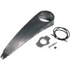 Strömbrytarflyttsats Softail Instrumentpanel Silver Aluminium KLOCK WERKS DASH/SWITCH RELOCATE KIT – miniatyr 1