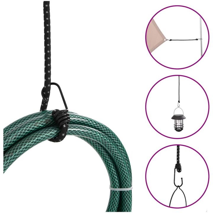 Stroppar med reflekterande remsor och krokar 10 st vidaXL 100 cm – bild 6