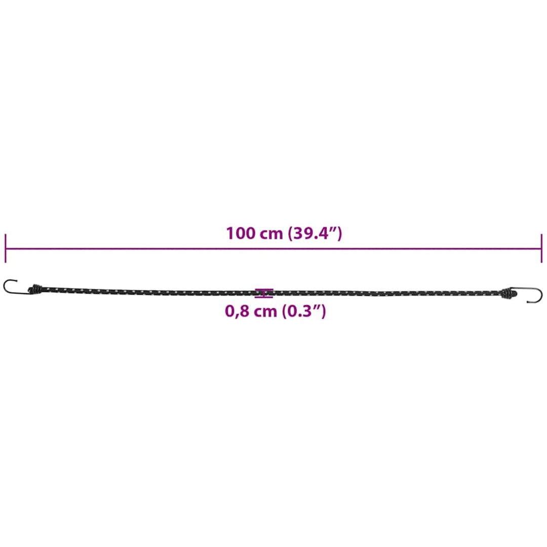 Stroppar med reflekterande remsor och krokar 25 st vidaXL 100 cm – bild 7