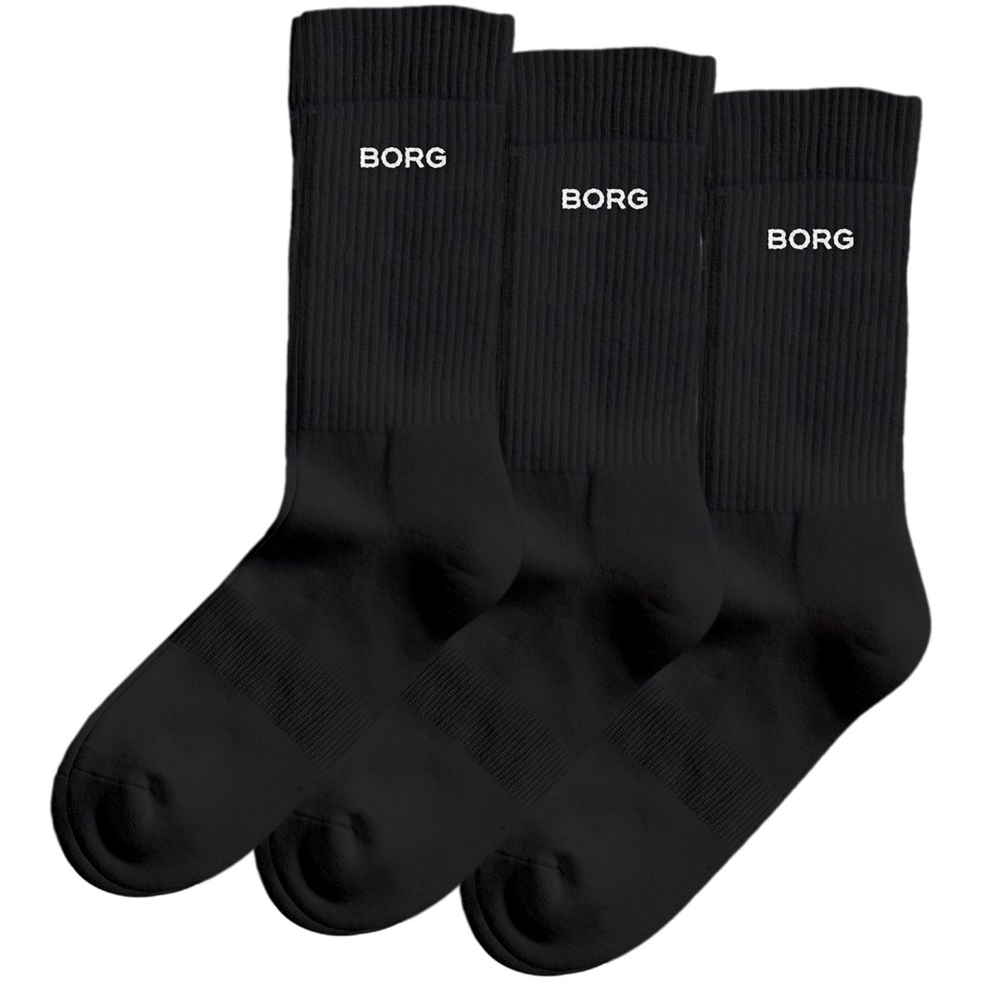 Strumpor Essential Crew Svart Björn Borg 35-38
