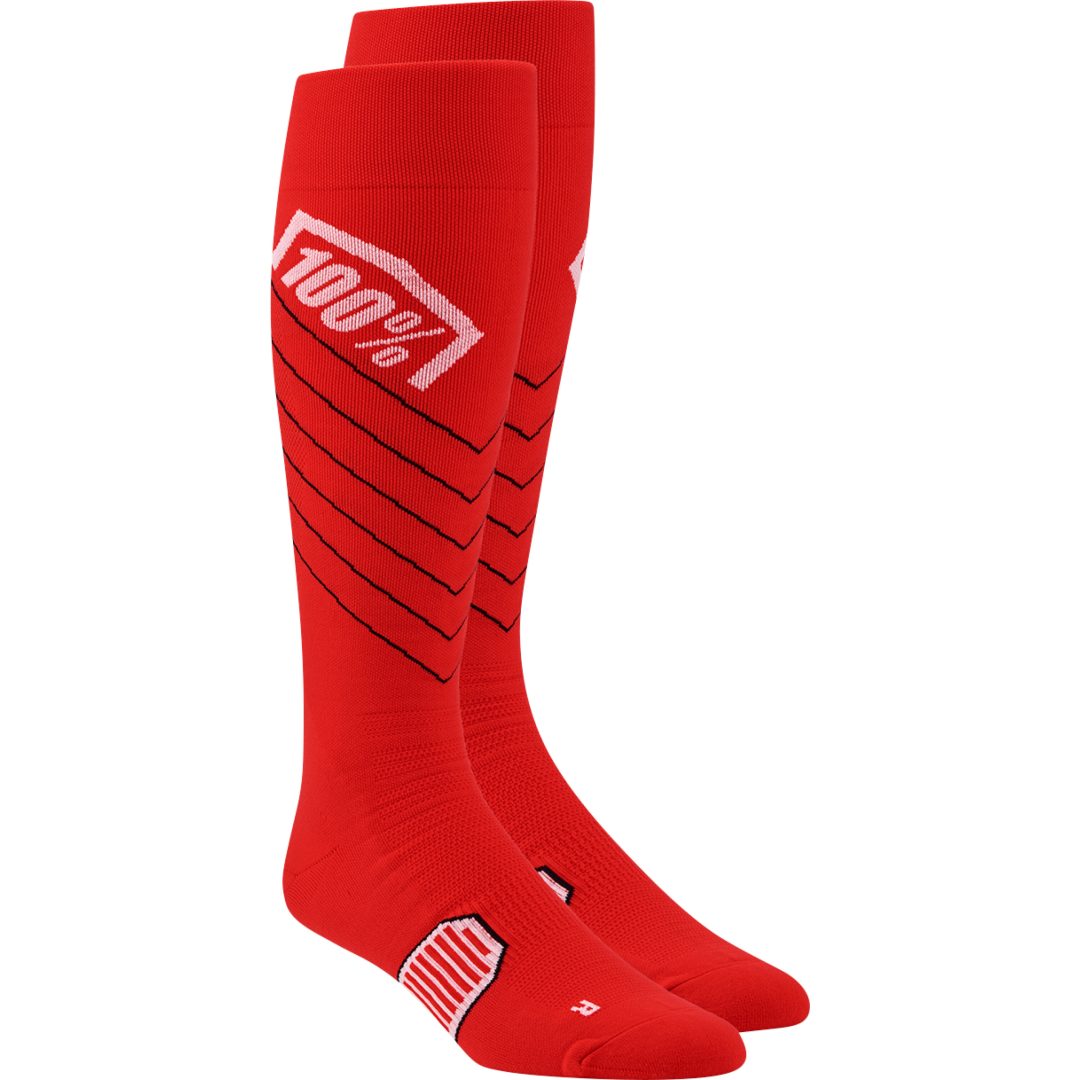 Strumpor Hi Side Over-Calf Röd 100% Small/Medium