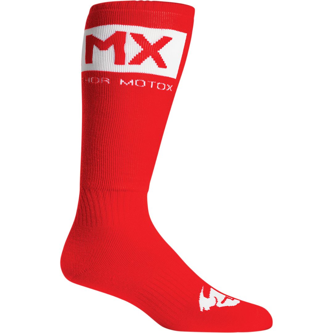 Strumpor MX Solid Röd THOR 6-9