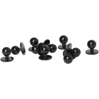 Stud buttons 10-pack Black ONE SIZE