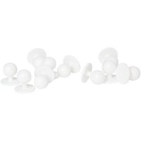 Stud buttons 10-pack White ONE SIZE