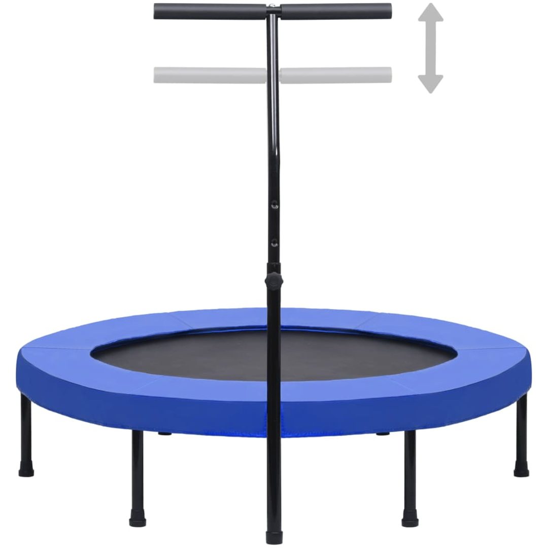 Studsmatta med handtag och säkerhetsskydd vidaXL 122 cm – bild 2