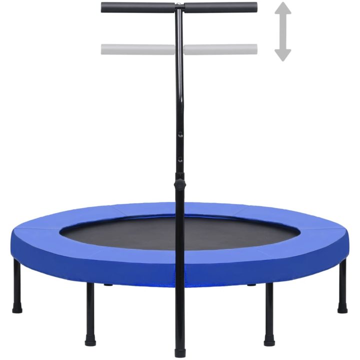Studsmatta med handtag och säkerhetsskydd vidaXL 122 cm – bild 2