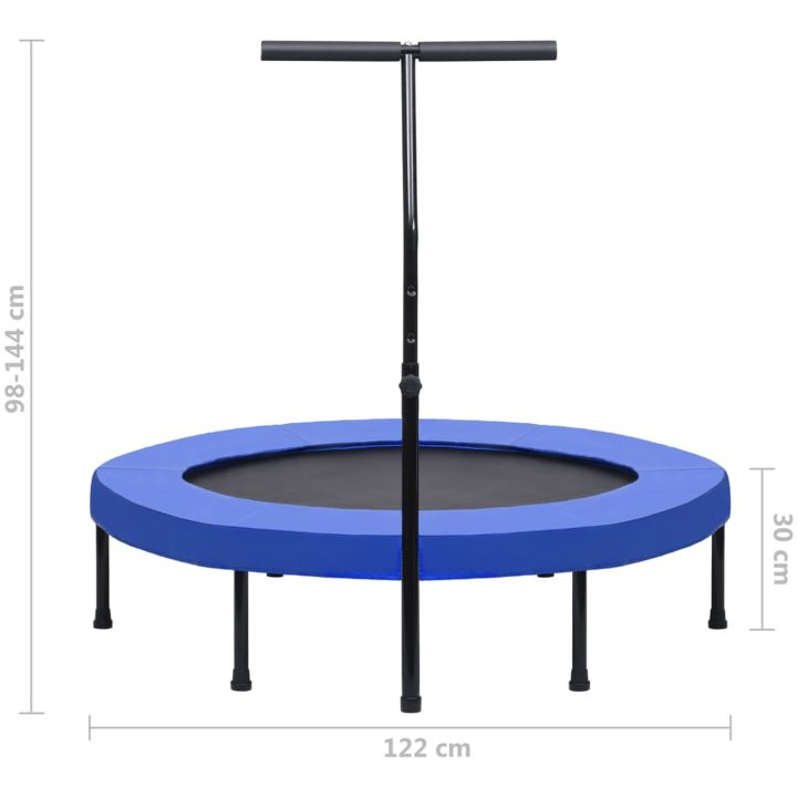 Studsmatta med handtag och säkerhetsskydd vidaXL 122 cm – bild 7