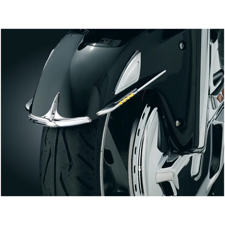 Styling Honda GL Framskärm Krom KURYAKYN Stänkskärmsspets – bild 2