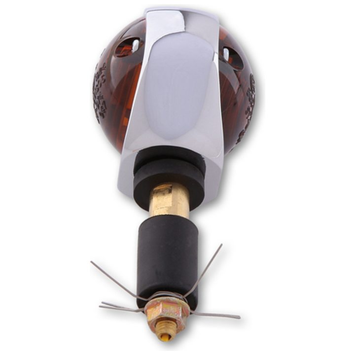 Styrändsblinkers Ochsenauge Smart Krom/Rökt Orange HIGHSIDER – bild 2