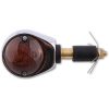Styrändsblinkers Ochsenauge Smart Krom/Rökt Orange HIGHSIDER – miniatyr 3