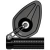 Styrändsspegel Mo. View Sport 60 Flip Svart MOTOGADGET – miniatyr 9