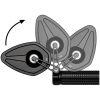 Styrändsspegel Mo. View Sport 60 Flip Svart MOTOGADGET – miniatyr 1
