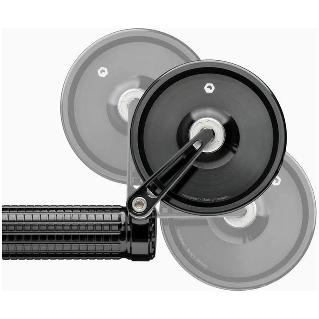 Styrändsspegel Mo.view Classic 60 Flip Svart Rund MOTOGADGET