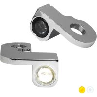 Styrblinkers Nano Serien Amber/Klar/Krom HEINZ BIKES