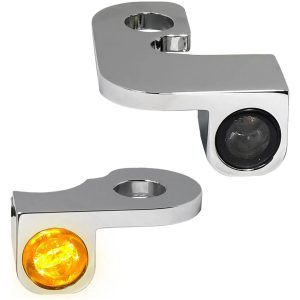 Styrblinkers Nano Series Amber/Klar/Krom HEINZ BIKES
