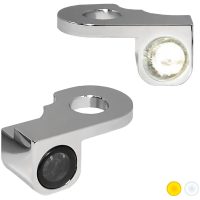 Styrblinkers Nano Series Amber/Klar/Krom HEINZ BIKES