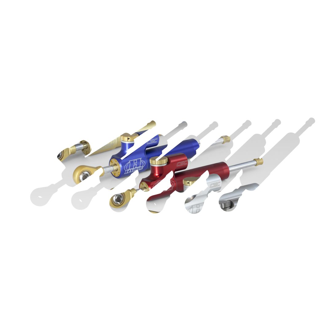 Styrdämpare Linjär 160 mm CSC HYPERPRO Svart – bild 2