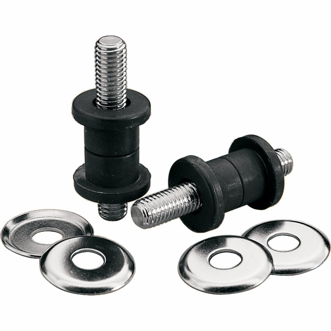 Styrdämparkit Svart/chrome Anti-vibration/riser DRAG SPECIALTIES HBAR DAMPR W/STUD84-12FLT