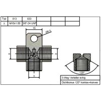 Styrdetalj Manifold 813 Aluminium SPEEDBRAKES