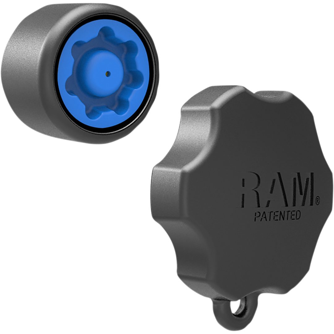 Styrdetalj Pin-lock Security Knob Svart RAM MOUNT Knopp