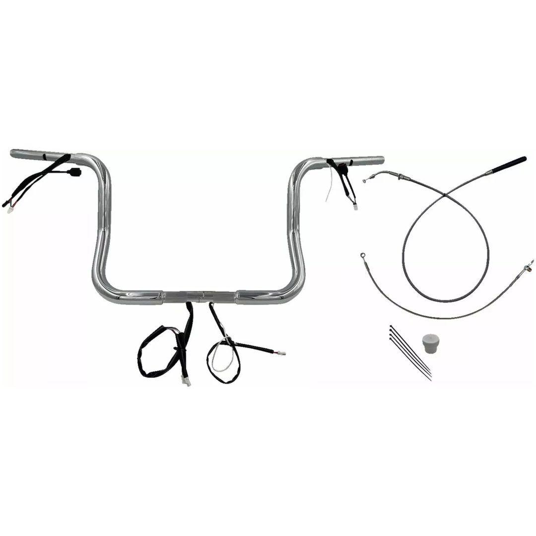 Styre 1-1/4" EZ Install Round Top Krom FAT BAGGERS INC.