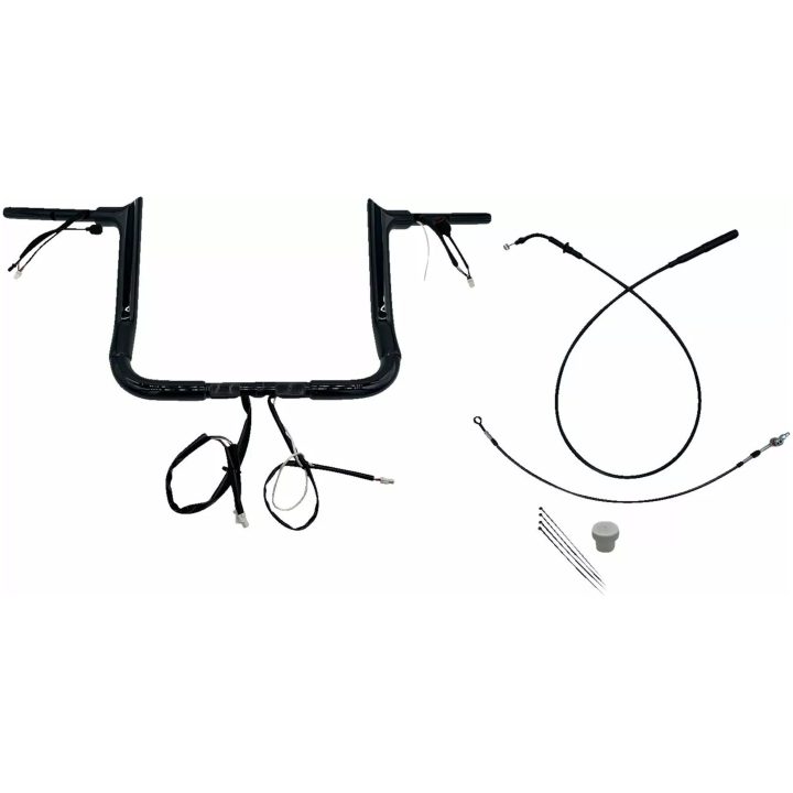 Styre Ape Hanger Batwing 1-1/2" Svart FAT BAGGERS INC. – bild 2