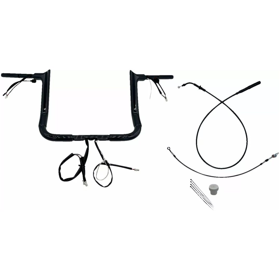 Styre Ape Hanger Batwing 1-1/2" Svart FAT BAGGERS INC.