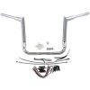 Styre Ape Hanger Ez Install Flat Top Krom/silver FAT BAGGERS INC. Styre – miniatyr 3
