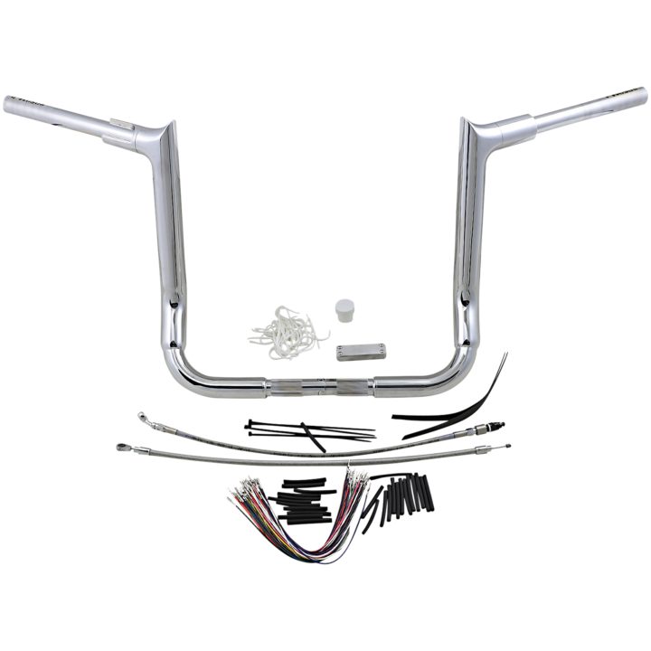 Styre Ape Hanger Ez Install Flat Top Krom/silver FAT BAGGERS INC. Styre – bild 3