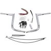 Styre Ape Hanger Ez Install Flat Top Krom/silver FAT BAGGERS INC. Styre – miniatyr 1