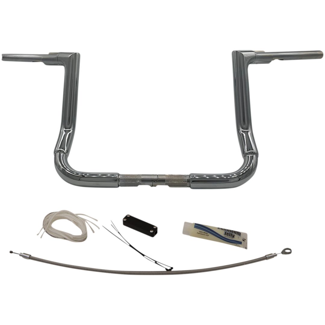 Styre Ape Hanger Ez Install Flat Top Krom/silver FAT BAGGERS INC. Styre