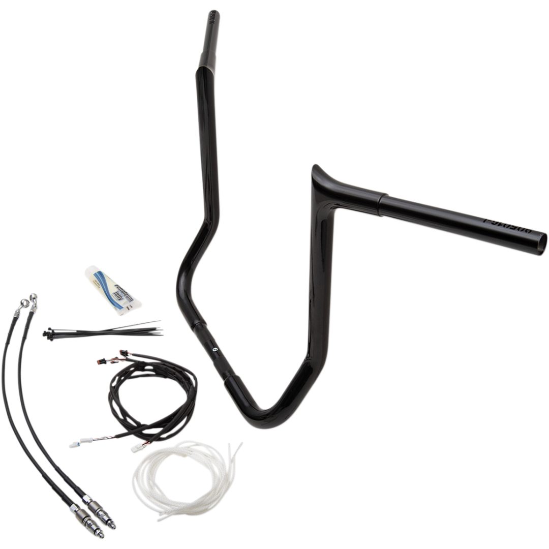 Styre Ape Hanger Ez Install Pointed Top Svart FAT BAGGERS INC. Styre – bild 7